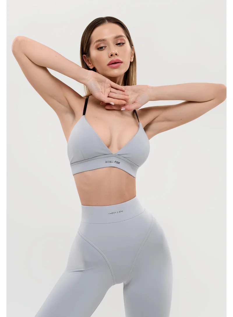 Bona Fide Charm Top Light Gray Charm Light Sports Bra for Women for Women | Best Price UAE