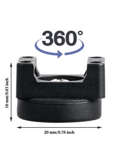 KASTWAVE 15 Pieces Magnetic Cable Zip Tie Base Black Wire Cable Holder Multipurpose Cable Ties Mount Wire Clips Management Base Electrical Cable Ties Supplies for Cable Wire Organization  - Image 2