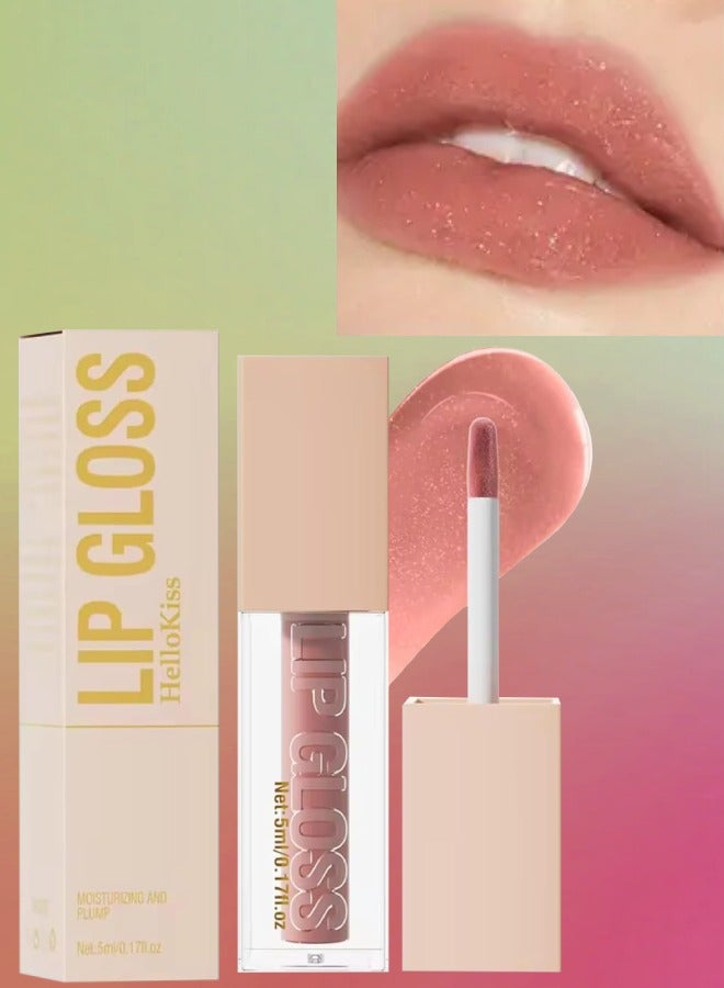 HelloKiss لمعان فائق لزيت الشفاه مرطب ممتلئ ناعم لرفع الشفاه لامع خفيف قوام رقيق أحمر شفاه لون شفاه زيت لامع ممتلئ مكياج شفاه زيت لامع 04 - Image 1