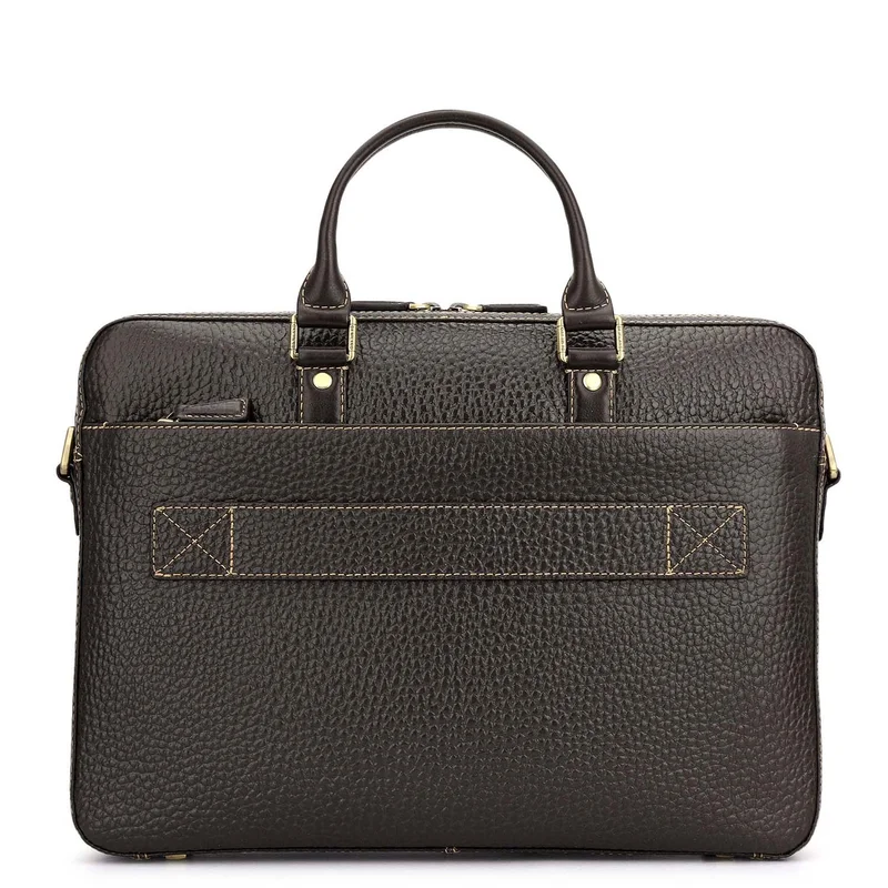 Da Milano brown Classic Laptop Bag (M)  | Best Price UAE