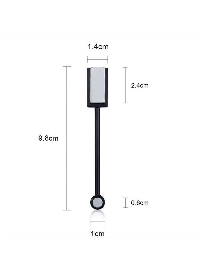 SILPECWEE 2 Pcs Double-Head Magnetic Wand 3d Cats Eyes DIY UV Gel Nail Polish Manicure Magnetic Pen Tools - Image 4