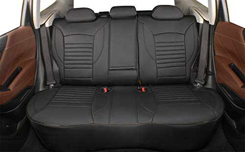 EKR Custom Fit Tucson Car Seat Covers for Select Hyundai Tucson 2016 2017 2018 - Leatherette (Black) - Image 3