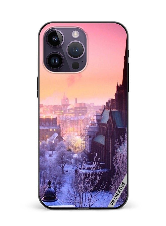 VR CREATIVE Protective Case Cover For Apple iPhone 16 Pro Max Quebec Winter Design Multicolour