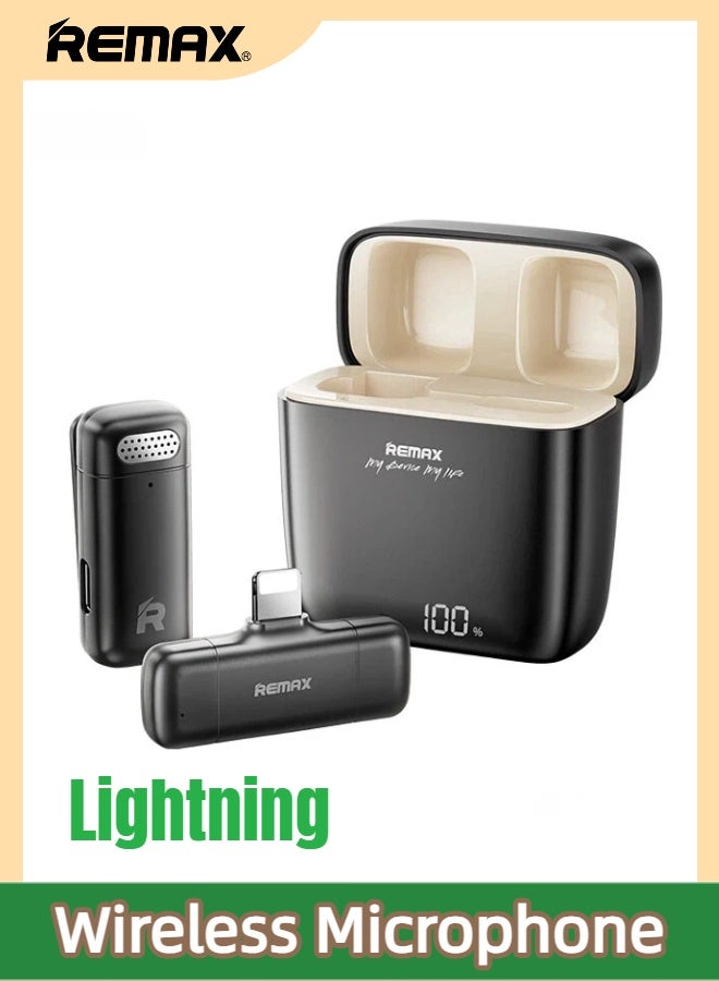 remax Remax K13 Lightning Wireless Lavalier Mic Noise Cancel Charging Case Record While Charging For iPhone iPad Live Video Interview 57 g ZB6A87FF7FCE08C5CD9BDZ