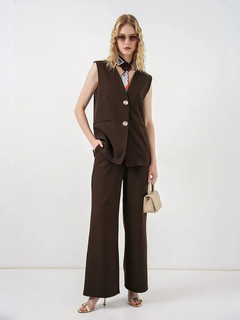 بيغ دارت BDART Long V-Neck Buttoned Smart Waistcoat