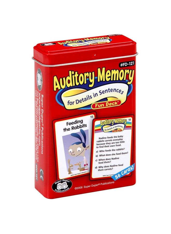 Super Duper Publications ; Auditory Memory For Details In Sentences Fun ...