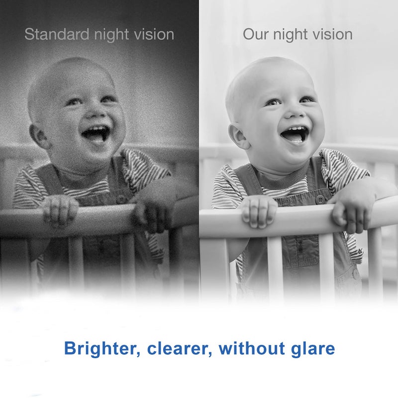 vtech جهاز مراقبة الأطفال VTech VM320، شاشة 2.4 بوصة مع كاميرا ثابتة، رؤية ليلية، أصوات مهدئة، حديث ثنائي الاتجاه، نقل آمن، نقل آمن بدون واي فاي - Image 5
