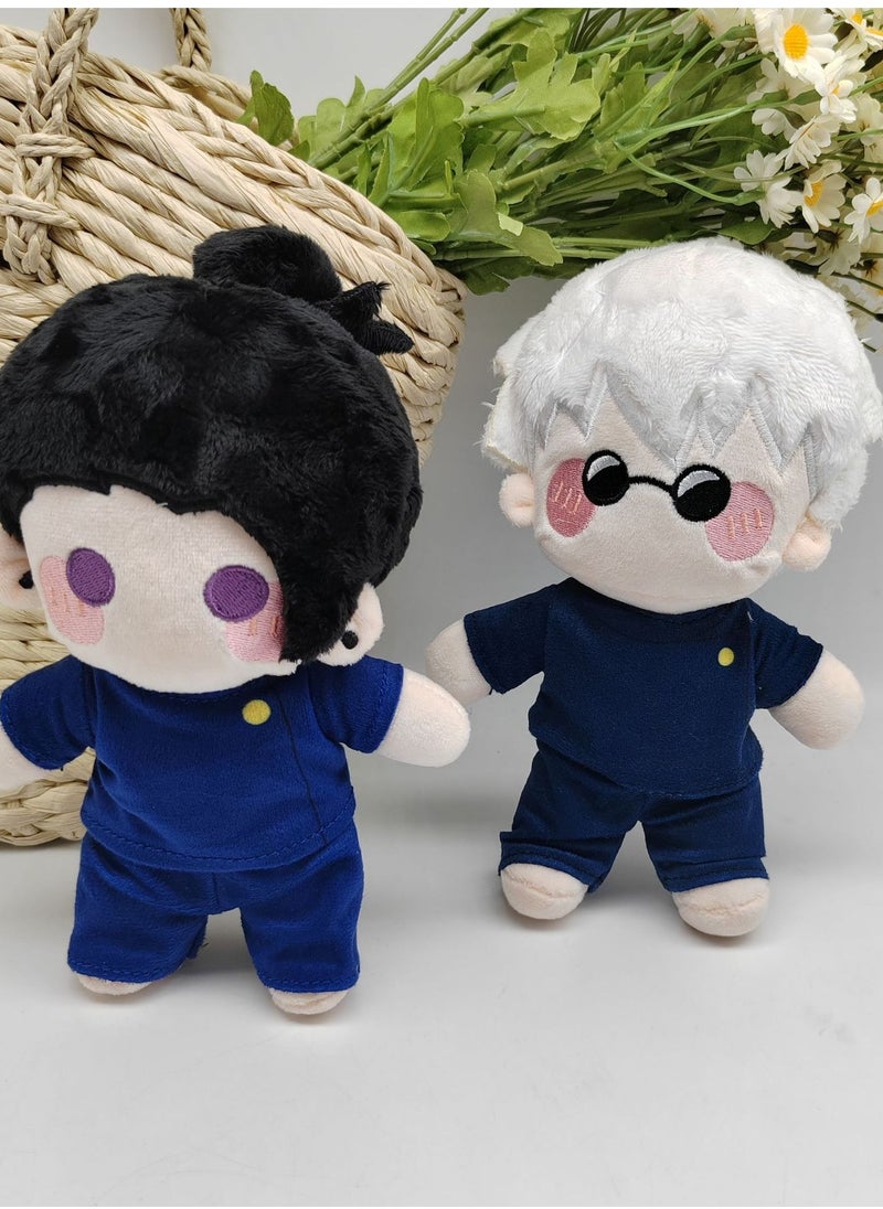 null - Jujutsu Kaisen Gojo and Geto Plush Doll Set with Gojo Satoru and Geto Suguru - Image 1
