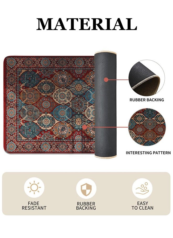 Generic 2 PCS Kitchen Floor Mats Rugs Set, Cushion Floor Carpet, Waterproof, Oil Resistant and Anti-Fatigue PU Standing Mat for Kitchen, Floor, Office, Sink, Laundry 45*75CM+45*120CM  - Image 4