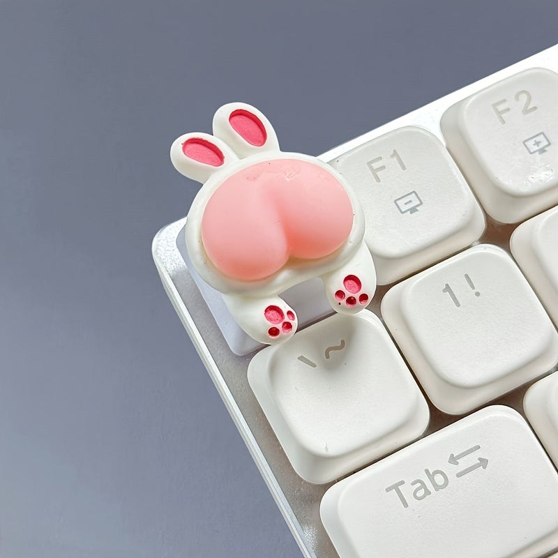 4pcs Set Cartoon Style Mechanical Keyboard Keycaps Exquisite Cute Replacement Parts Individually Packaged Perfect for Gaming Office - Image 3