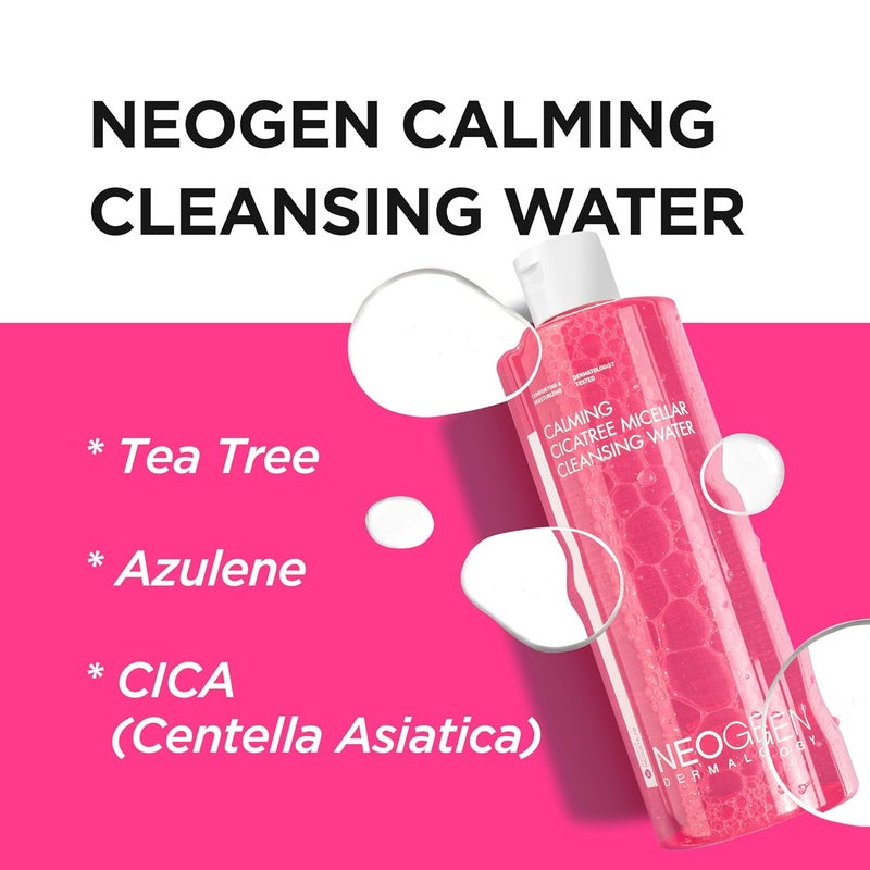 DERMALOGY by NEOGENLAB NEOGEN Calming Cleansing Water Cica Tree Micellar 13.52oz(400ml) for Sensitive Skin/Korean Skin Care/K-Beauty/mild cleansing - Image 2