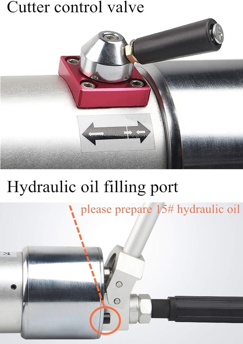 cheekyglo Integral Portable Hydraulic Spreader Stretching Pliers Cutter Hydraulic Expander Shear Force 18T Spreading Force 5.5T for Firefighting/Traffic Accident Emergency Rescue - Image 4