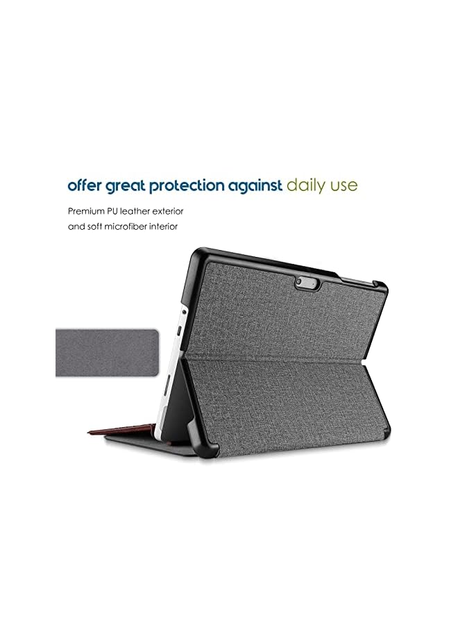 Procases Protective Case For Surface Go 3 2021/Surface Go 2 2020/Surface Go 2018, Slim Light Smart Cover Stand Hard Shell With Built-In Surface Pen Holder, Compatible With Surface Type Cover -Lightgrey - Image 4