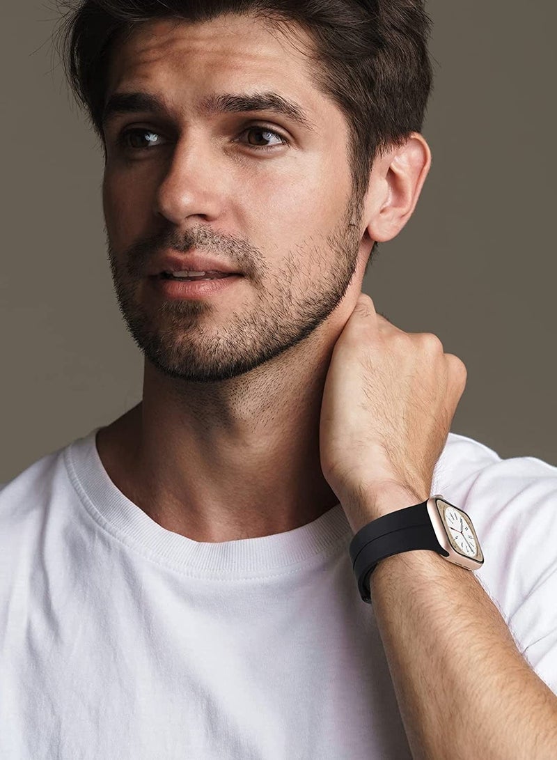 keloray Magnetic for Apple Watch Band 49mm 46mm 45mm 44mm  42mm Women men,Silicone Sport Strap Replacement WristBands for Apple Watch Series 9/ultra 2/8/ultra/7/SE/SE 2nd/6/5/4/3/2/1,iWatch Bands - Image 5