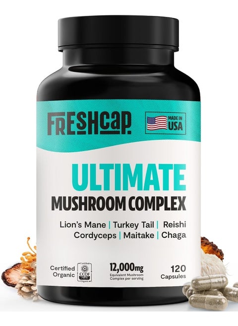 FreshCap، Ultimate Mushroom Complex 120 كبسولة