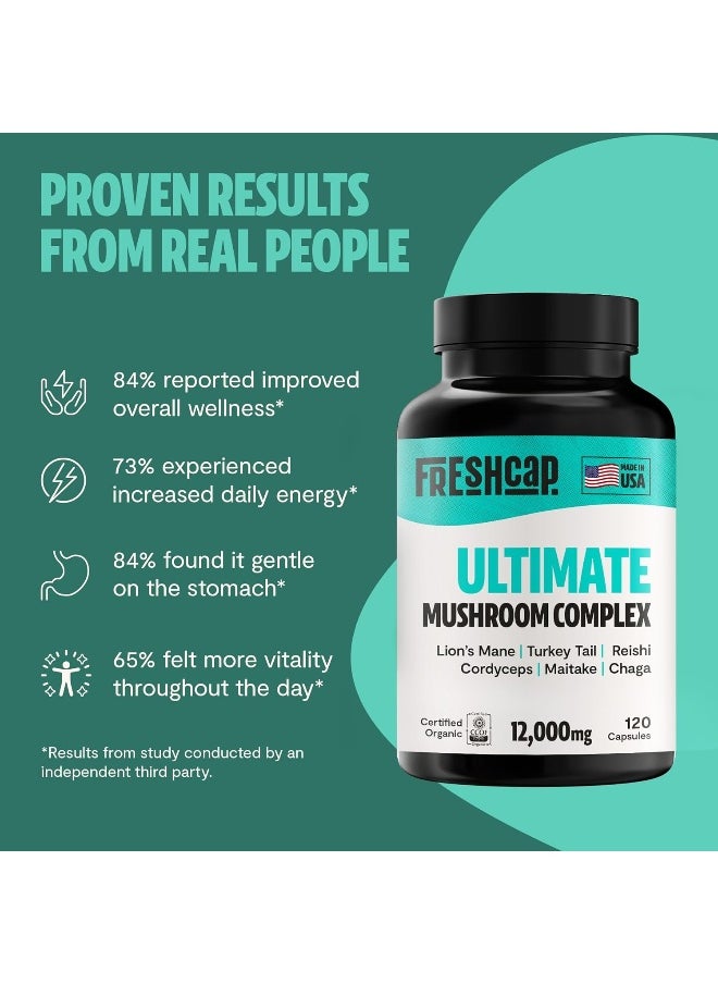 فريش كاب مشرومز - FreshCap، Ultimate Mushroom Complex 120 كبسولة - Image 1