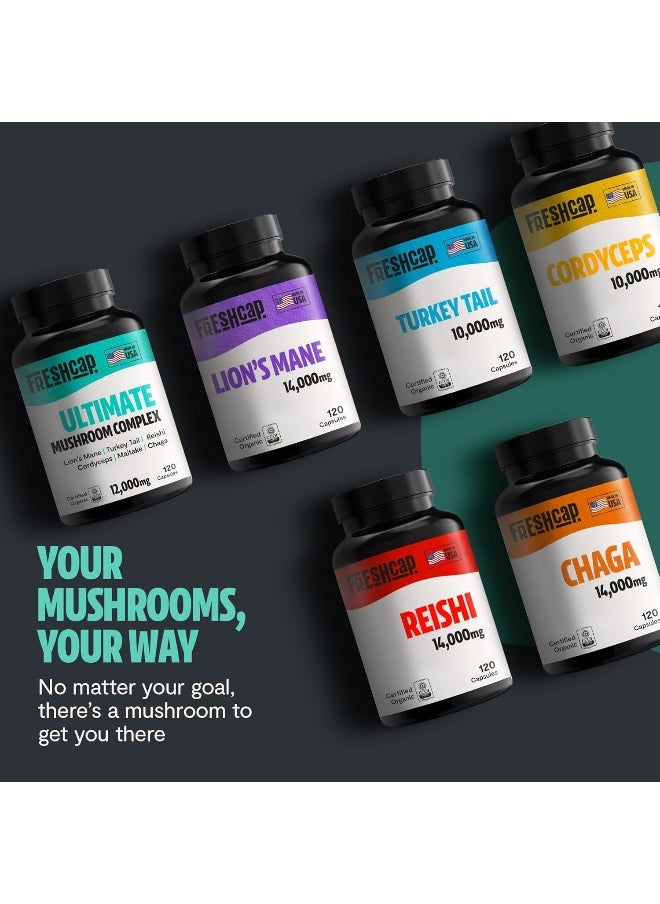 فريش كاب مشرومز - FreshCap، Ultimate Mushroom Complex 120 كبسولة - Image 1