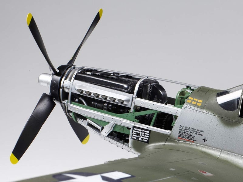 TAMIYA TM60322 P-51D MUSTANG Hobby Model Kit - 1:32 Scale Aircraft with Detailed Cockpit and Figures - Image 2