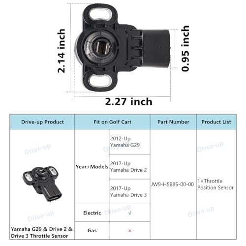 Drive-up Golf Cart Throttle Sensor for Yamaha G29 Electric 2012-Up Models Yamaha Drive 2 and Drive 3 OEM JW9-H5885-00-00 - Image 3