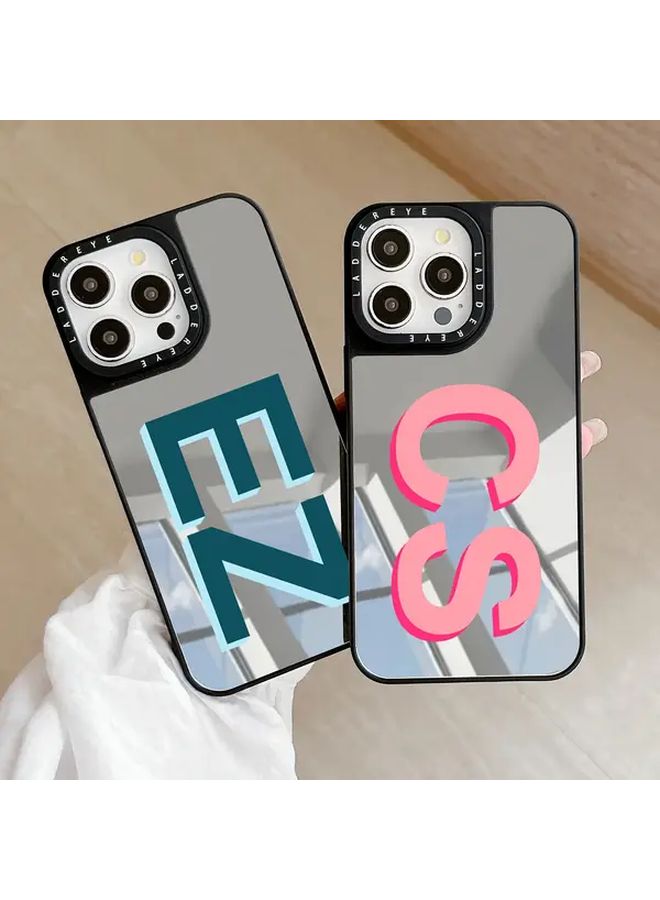 Mixed Color 8 Mirrored Initial Custom Case For iPhone 11 Pro Max With Large Letters - Image 4