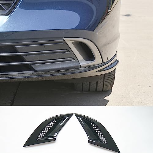 ZiWen New Front Bumper Air Vent Rear Bumper Reflector Cover Trim for Honda Accord 2023 2024 2025 (Gloss Black, Front) - Image 1