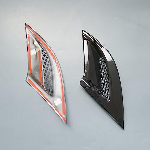 ZiWen New Front Bumper Air Vent Rear Bumper Reflector Cover Trim for Honda Accord 2023 2024 2025 (Gloss Black, Front) - Image 3
