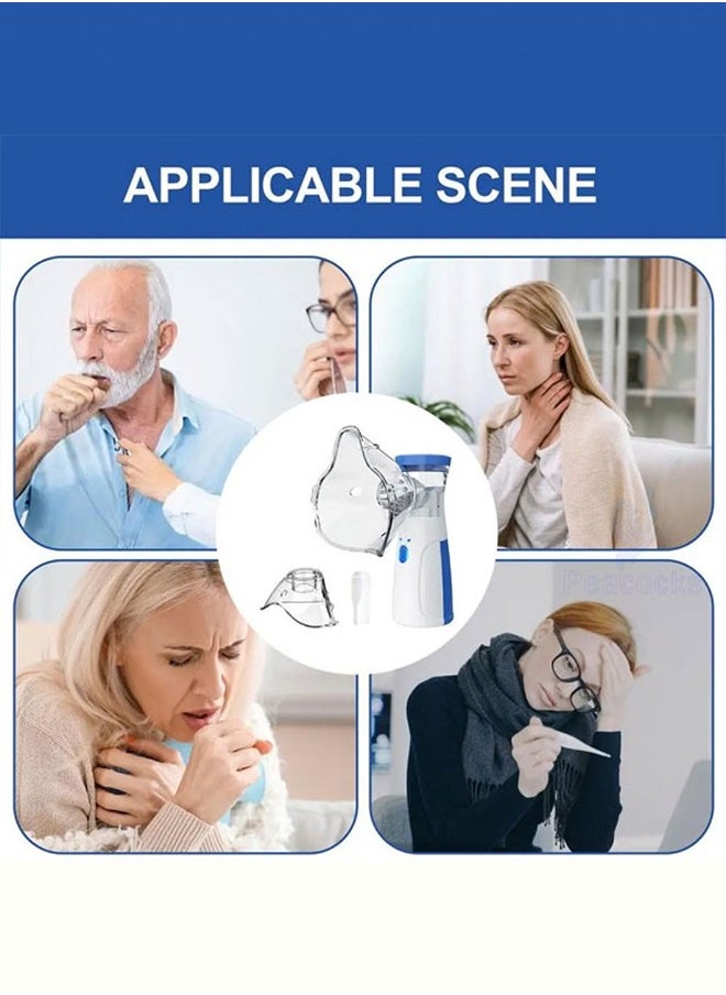 MARGOUN - Rechargeable Mesh Nebulizer for Respiratory Health with 2 Inhalation Mask and 1 Suction Nozzle and Multiple Accessories - Image 1