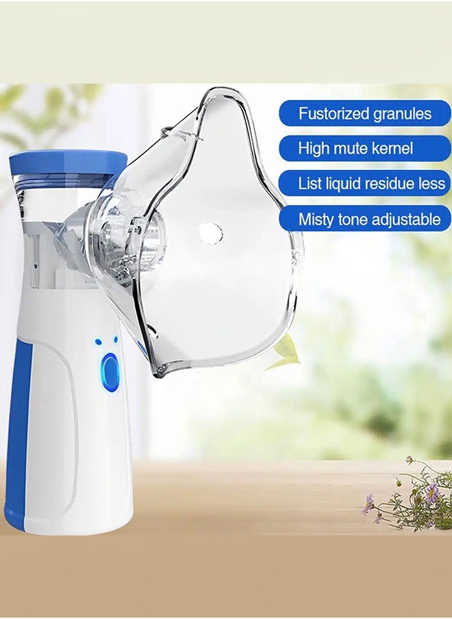 MARGOUN - Rechargeable Mesh Nebulizer for Respiratory Health with 2 Inhalation Mask and 1 Suction Nozzle and Multiple Accessories - Image 1
