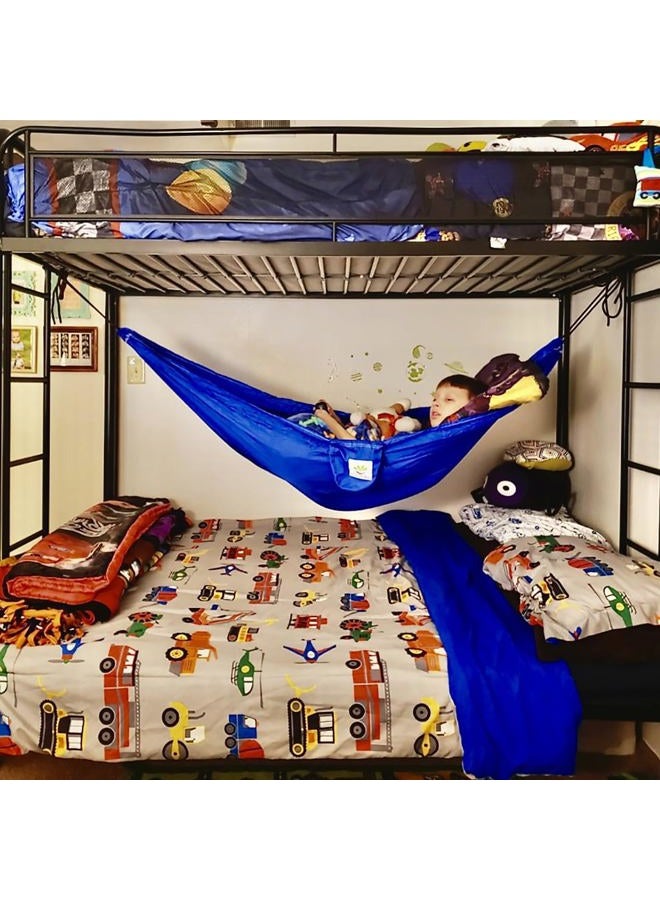 Hammock Bliss سكاي كيد هاموك - هاموك للأطفال - هاموك تخييم صغير، معدات تخييم، داخلي/خارجي - الهاموك المبدئي المثالي للأطفال - Image 3