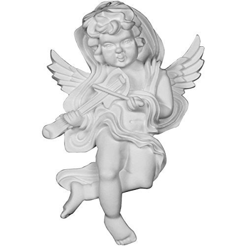 Ekena Millwork ONL05X07X02AN-L Classic Angel, LeftUrethane Onlays, 4 1/2"W x 7 1/8"H x 2 3/8"P, Primed - Image 1