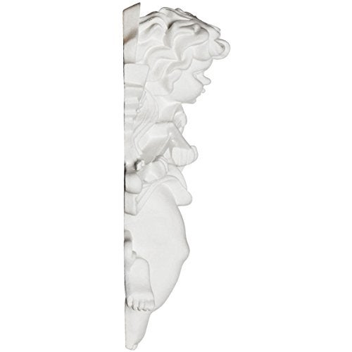 Ekena Millwork ONL05X07X02AN-L Classic Angel, LeftUrethane Onlays, 4 1/2"W x 7 1/8"H x 2 3/8"P, Primed - Image 3