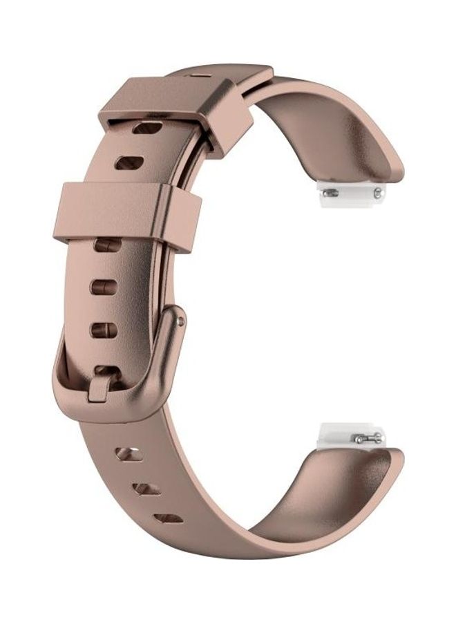 NIBEMINENT TPE Replacement Strap For Fitbit Inspire 2 Rose Gold - Image 1