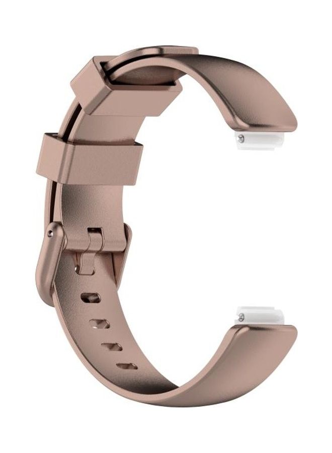NIBEMINENT TPE Replacement Strap For Fitbit Inspire 2 Rose Gold - Image 3