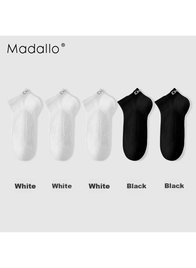 Madallo Aromatherapy Essential Oil 100% Pure Cotton Men'S Antibacterial Socks Men'S Summer Thin Breathable Socks Sports Ankle Socks - Image 5