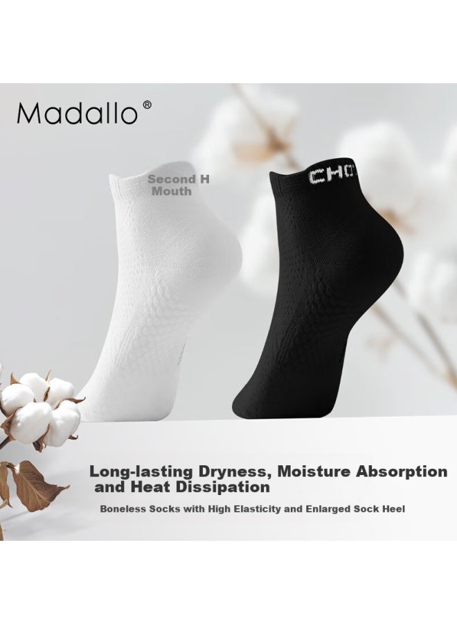 Madallo Aromatherapy Essential Oil 100% Pure Cotton Men'S Antibacterial Socks Men'S Summer Thin Breathable Socks Sports Ankle Socks - Image 4