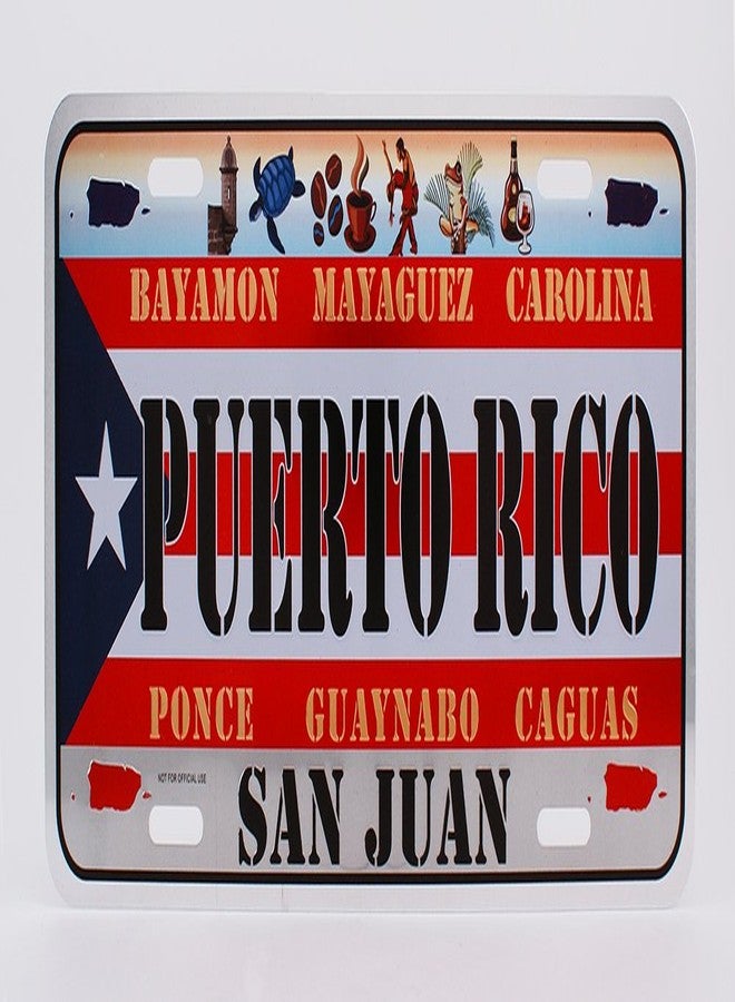 Dimension LP076 9 Home Decorative Plate, Puerto Rico, Large