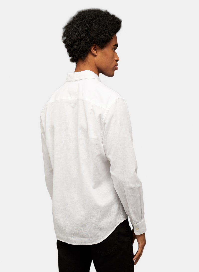 American Eagle AE Everyday Button-Up Linen Shirt - Image 4