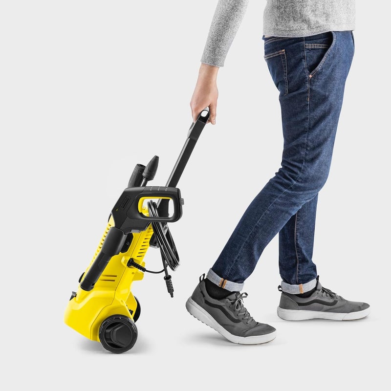 Karcher K 2 Car & Home Pressure Washer, 110 Bar, 1400W â€“ Full Kit with Surface Cleaner, Wash Brush, Foam Nozzle, Car Shampoo & Patio Cleaner - Image 4