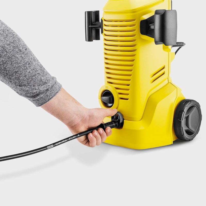 Karcher K 2 Car & Home Pressure Washer, 110 Bar, 1400W â€“ Full Kit with Surface Cleaner, Wash Brush, Foam Nozzle, Car Shampoo & Patio Cleaner - Image 2
