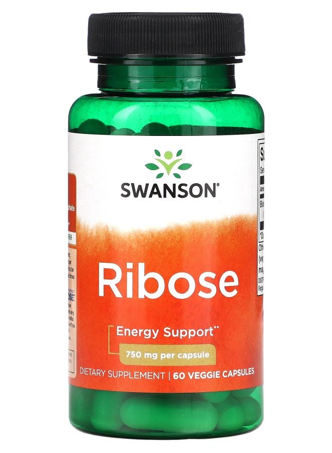 Ribose 750 mg 60 Veggie Capsules