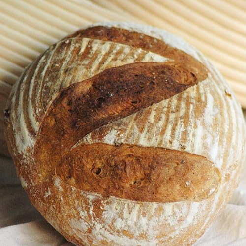 Forsun 1pcs 10" Round Banneton Brotform Bread Dough Proofing Rising Rattan Basket & Liner,Banneton Proofing Basket Set - for Home Bakers (Sourdough Recipe) & Bread Making - Image 5