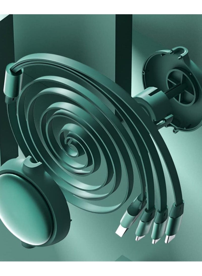 Y&D USB charging cable retractable 3-in-1 multi data 4ft/1.2m 2 pieces - Image 3