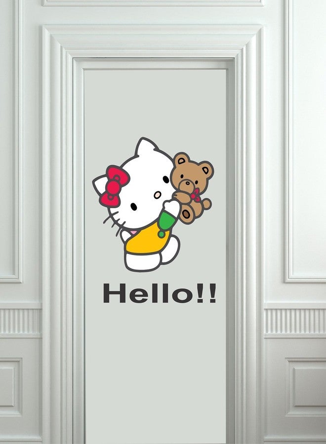 Asmi Collections PVC Wall Stickers Cute Hello Kitty