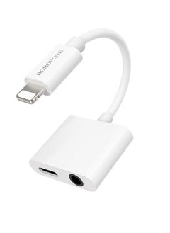 BOROFONE Audio Converter for Lightning to Lightning + 3.5mm BV12  - Image 1