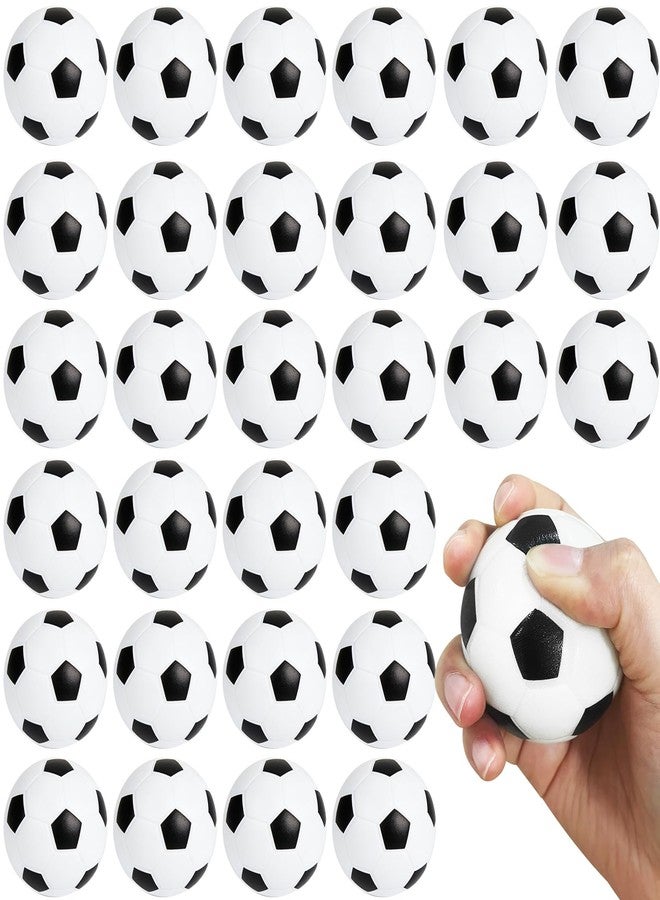 Baaxxango 30 Pack Soccer Stress Balls,2.5 Inch Soft Foam Soccer,Sports Squeeze Balls Toys for Kids,School Carnival Reward,Sports Theme Party - Image 1