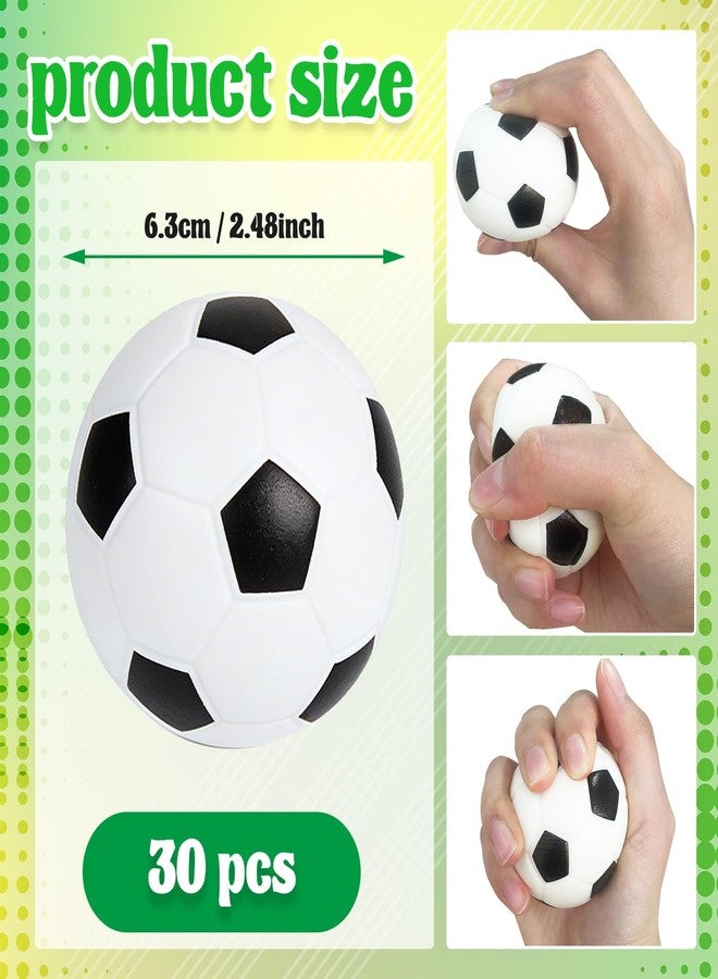 Baaxxango 30 Pack Soccer Stress Balls,2.5 Inch Soft Foam Soccer,Sports Squeeze Balls Toys for Kids,School Carnival Reward,Sports Theme Party - Image 2