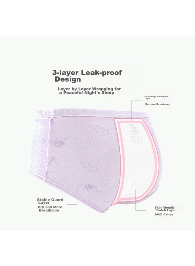 AURORA Ailier & Oulula Girls' Menstrual Underwear, Leak-proof, Antibacterial Crotch, Safety Shorts, Student Menstrual Pads, Sanitary Pads, 3 Pieces, Xl  - Image 2