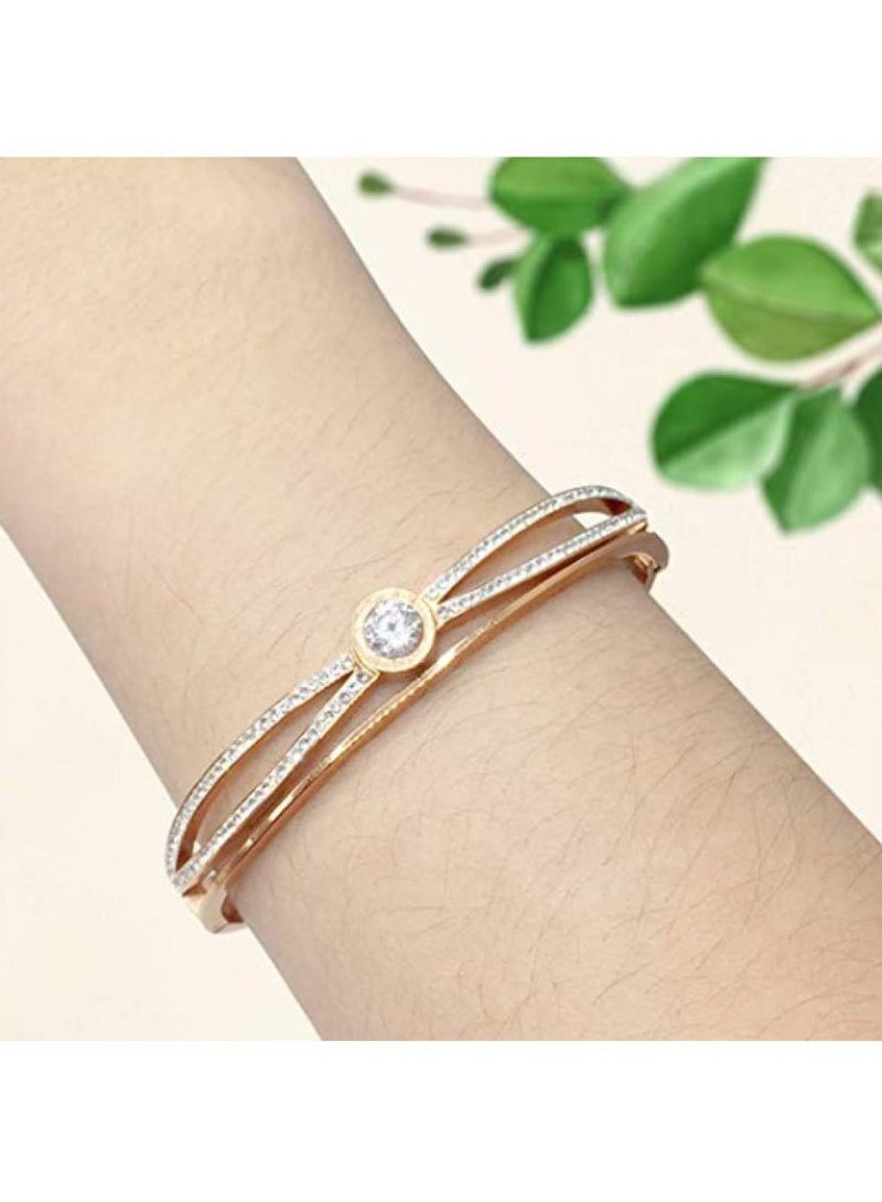 Fashion Bracelet Bangle Rose Gold