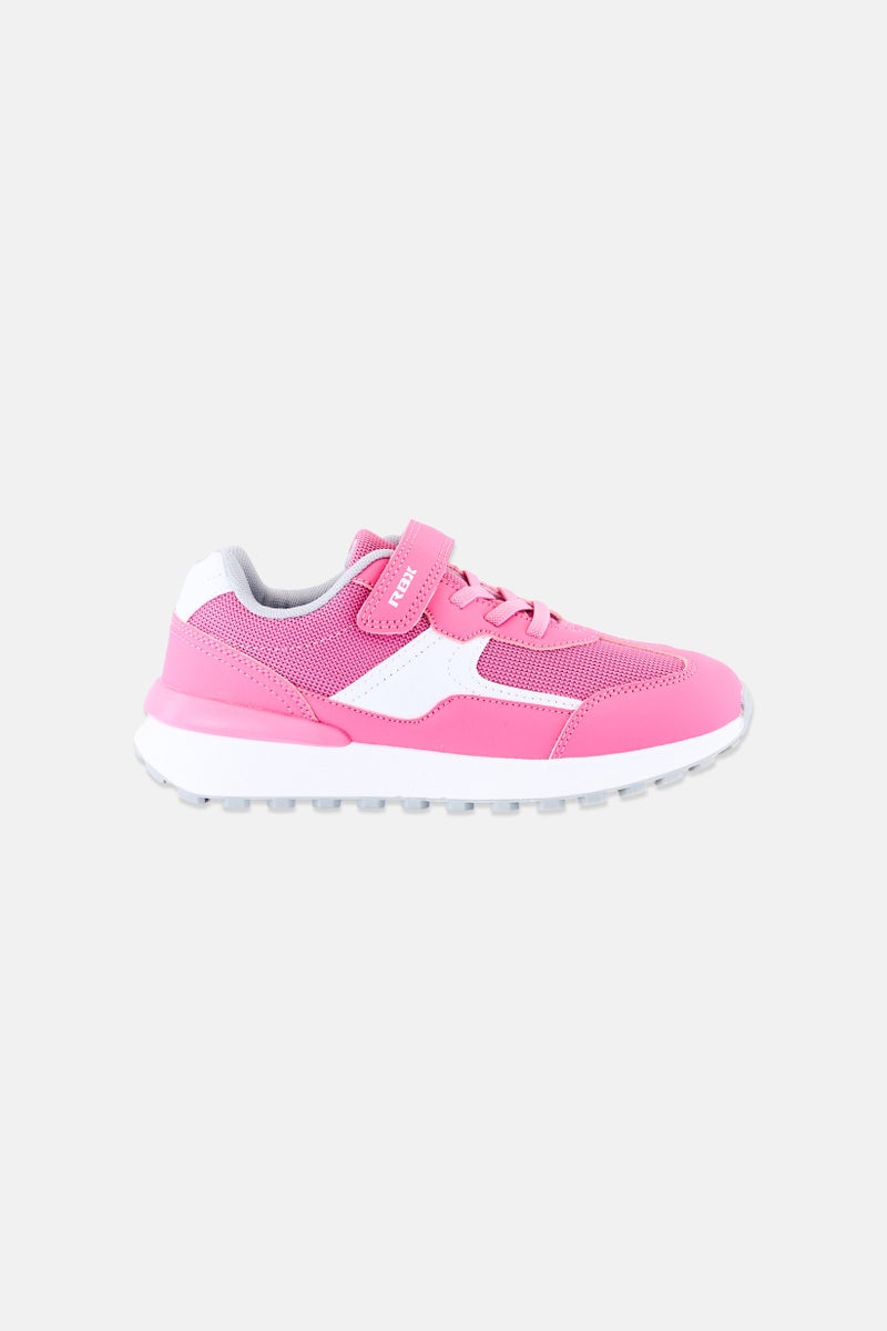 RXB Kids Girl Velcro Closure Running Shoes, Pink - Image 3