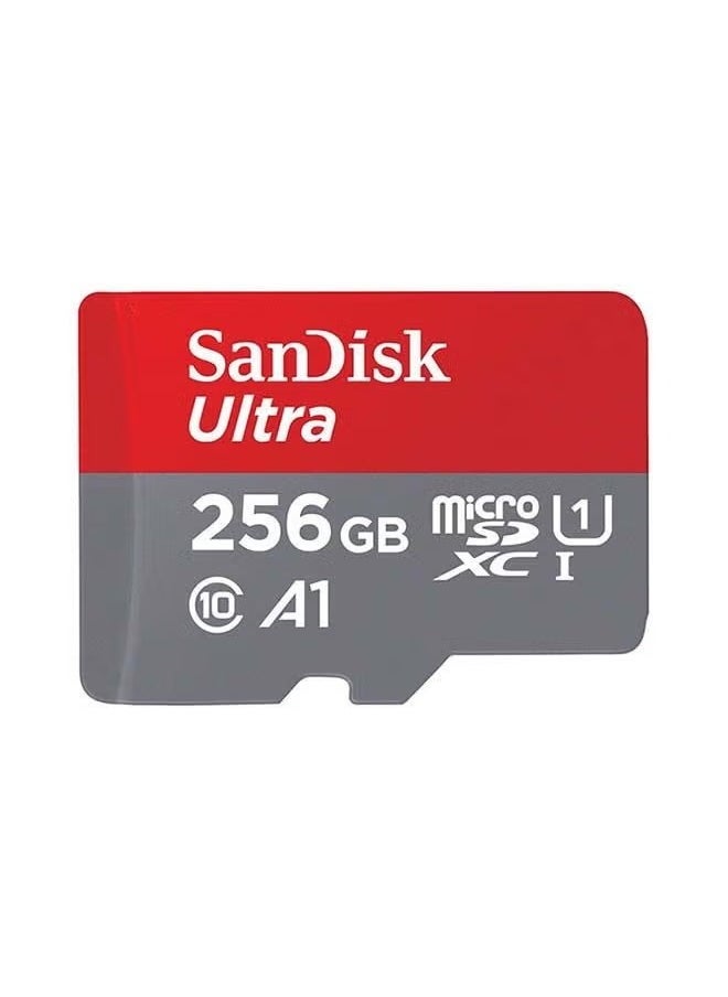 سانديسك - 256GB ultra-hsi بطاقة مايكرو 150MB / S ص ، مناسبة للهواتف الذكية ، sdsquac-256g-gn6mn - Image 1